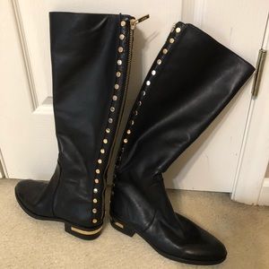 Vince Camuto Black Leather Boots(New)